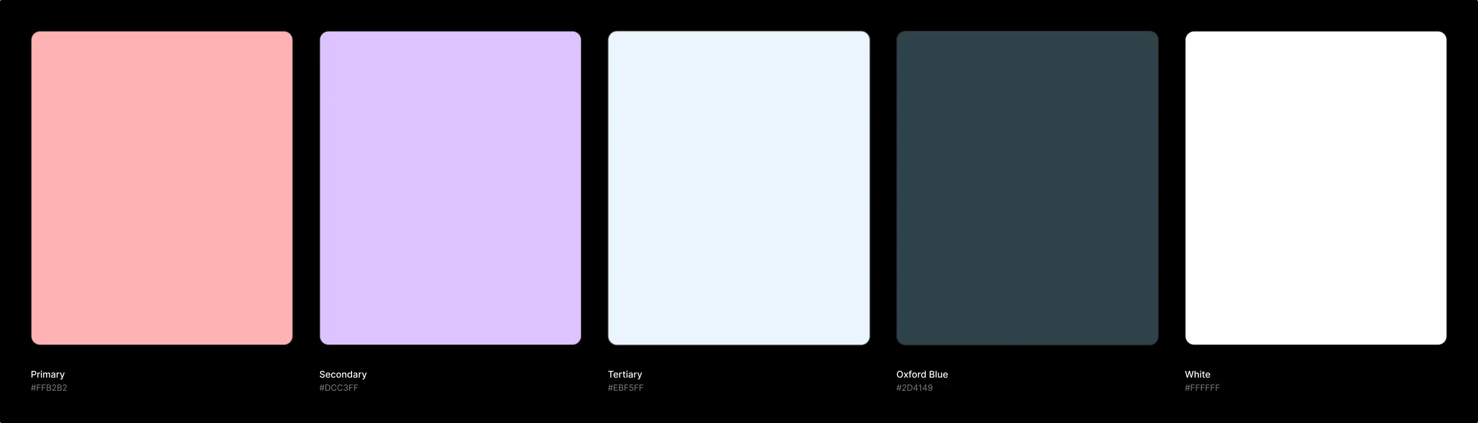 Somar brand colour palette overview